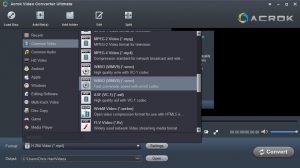 Acrok video converter ultimate help
